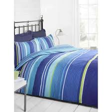 Blue Striped Modern Duvet Cover