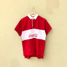vine 1989 coca cola s s rugby shirt