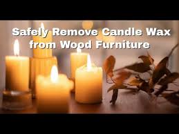 remove candle wax from wood furniture