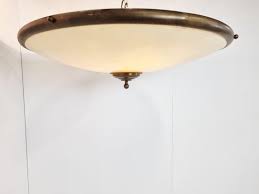 Large Vintage Ceiling Lamp 1970s For