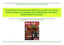 the uk ninja foodi cookbook