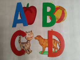 Capital Alphabets With Picture And Wall