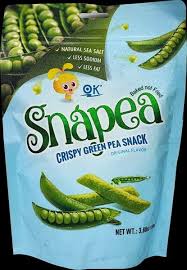 ok snapea snack green pea healthy