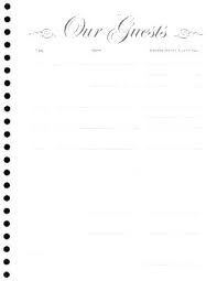 Free Guest Book Sign Template