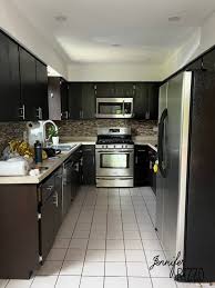 Wood And Black Kitchen Cabinets