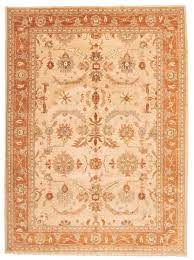 hand knotted wool beige rug