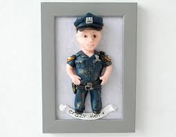 police retirement gift caricature from