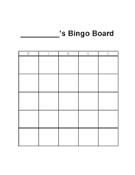 Bingo Board Template Word Pdfsimpli