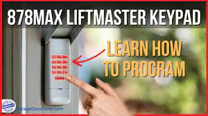 liftmaster 878max keypad manual