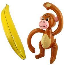 Inflatable Monkey Inflatable Banana Animal Chimp Ape Jungle Tropical Party  Prop | eBay