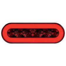 Halo Red 22 Diode Oval Led Stop Turn Tail Light Empire Chrome