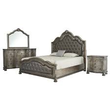 Chel (the road to el dorado). Granada Gray 4 Piece King Bedroom Set El Dorado Furniture