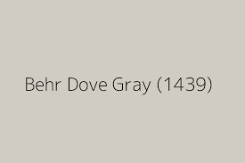 Behr Dove Gray 1439 Color Hex Code