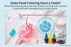 Does Food Coloring Have A Taste