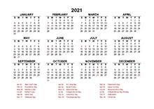 The leave planner template is ready for the year 2021, 2022 and beyond. Printable 2021 Excel Calendar Templates Calendarlabs