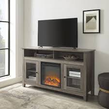 Tall Rustic Fireplace Tv Stand For Tv S