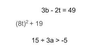 Expressions Equations Inequalities