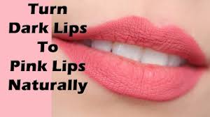 how to turn dark lips to pink lips