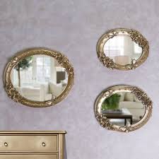 Acacia 3 Pieces Wall Mirrors With Resin