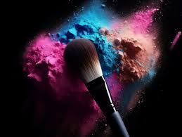 makeup brush logo stock photos images