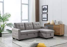 77 inch reversible sectional storage