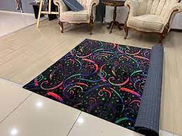 fluorescent rug bowling alley carpet