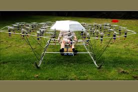 helicopter drone with 54 propelled motors