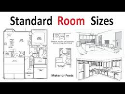 standard room sizes for plan