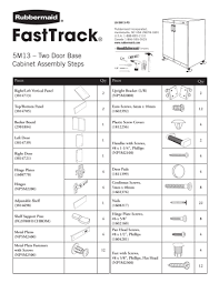 Rubbermaid Fasttrack 5m13 Assembly