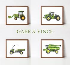 green tractor prints printable tractors