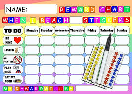 Happy Learners Childrens Re Usable Behaviour Sticker Reward Chart