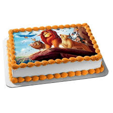the lion king simba edible cake topper
