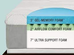 It has several layers such as polyester jacquard cover, dura i gel foam. Luxury Gel 12 Memory Foam Mattress