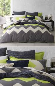King Quilt Cover Set In Marley Lime