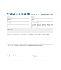 40 Creative Brief Templates Examples Template Lab