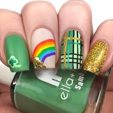 Patrick's day is all about feeling the luck. St Patrick S Day Nail Designs Green Nail Art K4 Fashion