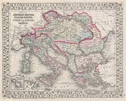 Next map, turkey in 200 ce. Map Of The Austrian Empire Italian States Turkey In Europe And Greece Geographicus Rare Antique Maps
