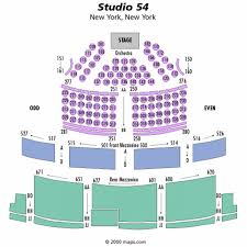 studio 54 seating chart theatre in