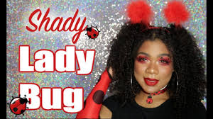 shady ladybug easy halloween makeup