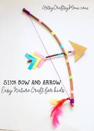 stick bow and arrow craft for kids