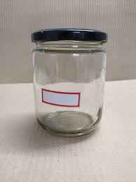 Plain 700 Ml Flint Round Glass Jar With