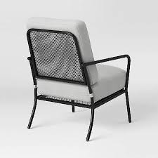 2pk Metal Mesh Patio Club Chairs With