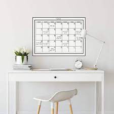 Dry Erase Monthly Calendar Wall Decal