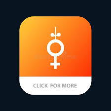 Compliance with icon design guidelines. Gender Symbol Ribbon Mobile App Icon Design Stock Vector Illustration Of Human Feminine 148768372