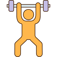 weight lifting free people icons