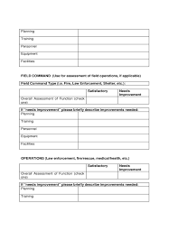 After Action And Corrective Action Report Template Free Download