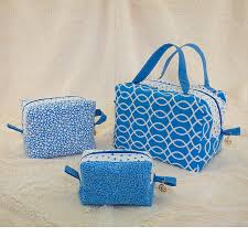 blue makeup bags set of 3 i press on 248