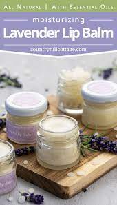 homemade lavender lip balm recipe with