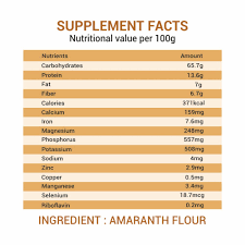 nutroactive indian gluten free amaranth
