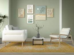 color rug goes with sage green walls